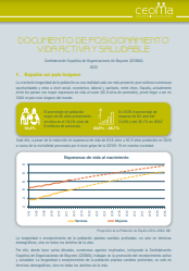 Reproducci&oacute;n parcial de la portada del documento 'Documento de posicionamiento de vida activa y saludable' (CEOMA, 2022) 