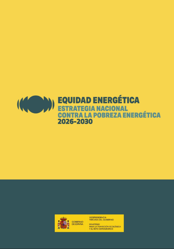 Reproducci&oacute;n total de la portada del documento 'Equidad energ&eacute;tica: estrategia nacional contra la pobreza energ&eacute;tica 2026-2030'