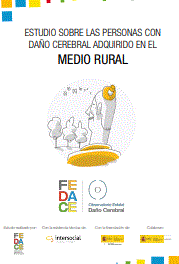 Reproducci&oacute;n parcial de la portada del documento 'Estudio sobre las personas con da&ntilde;o cerebral adquirido en el medio rural' (Fedace, 2023)