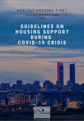 Guidelines on housing support during Covid-19 crisis (Hábitat Housing First Provivienda, 2020)