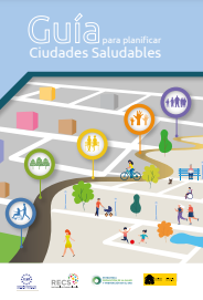 Reproducción parcial de la portada del documento  'Guía para planificar ciudades saludables' (Ministerio de Sanidad, 2022)
