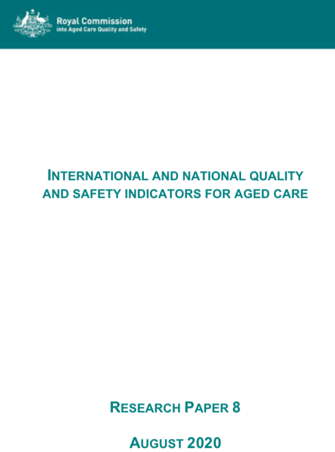 Report for the Royal Commission into Aged Care Quality and Safety (South Australian Health and Medical Research Institute