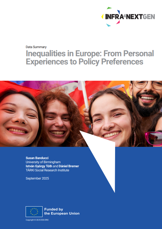 Reproducción total de la portada del documento 'Inequalities in Europe: from personal experiences to policy preferences.'