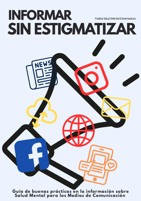 'Informar sin estigmatizar. Recomendaciones para los medios de comunicaci&oacute;n' dokumentuaren azalaren erreprodukzio osoa