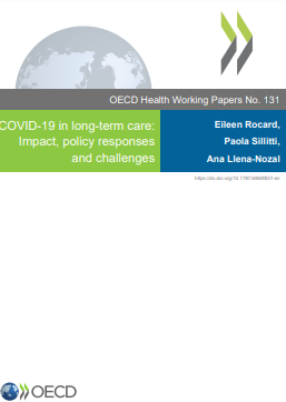 Portada del documento COVID-19 in long-term care: Impact, policy responses and challenges. Organisation for Economic Cooperation and Development, 2021