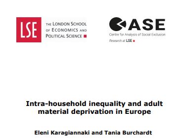 Intra-household inequality and adult material deprivation in Europe