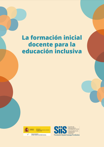 'La formaci&oacute;n inicial docente para la educaci&oacute;n inclusiva' dokumentuaren azalaren erreprodukzio osoa