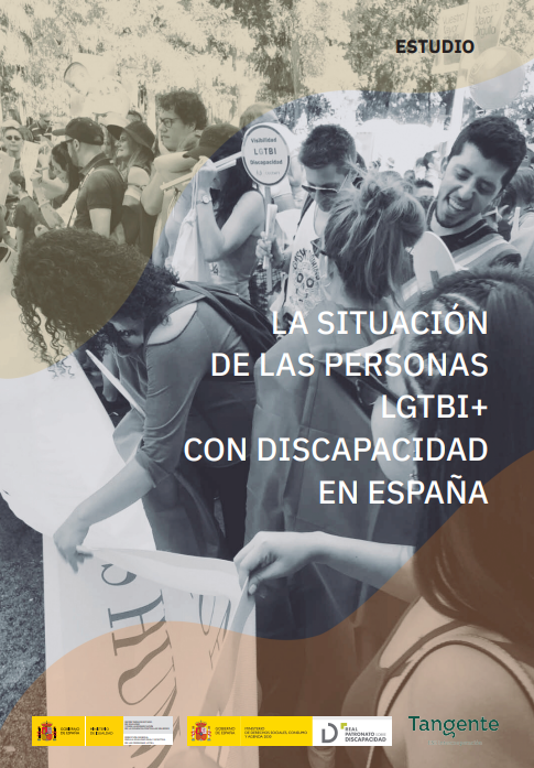Reproducci&oacute;n total de la portada del documento 'La situaci&oacute;n de las personas LGTBI+ con discapacidad en Espa&ntilde;a'