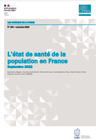 Ondorengo dokumentuaren azalaren erreprodukzio partziala: L'état de santé de la population en France à l'aune des inégalités sociales (DREES, 2022)