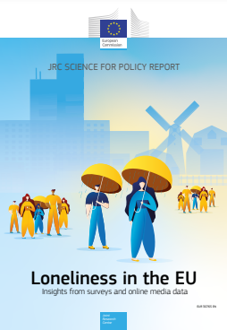 Loneliness in the EU. Insights from surveys and online media data. Publications Office of the European Union, 2021 dokumentoaren azalaren zati bat erreprodukzioa