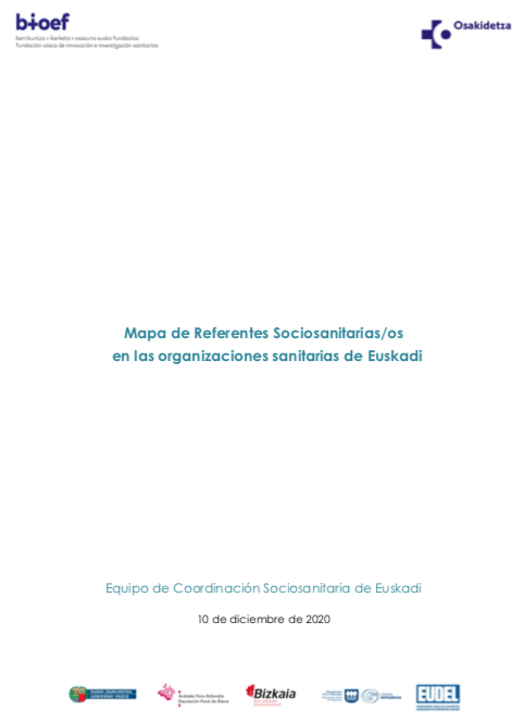 Mapa de Referentes Sociosanitarias/os en las organizaciones sanitarias de Euskadi (2020)
