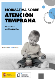 Reproducci&oacute;n parcial de la portada del documento 'Normativa sobre atenci&oacute;n temprana. Estatal y auton&oacute;mica' (Centro Espa&ntilde;ol de Documentaci&oacute;n e Investigaci&oacute;n sobre Discapacidad -CEDID-, 2023)