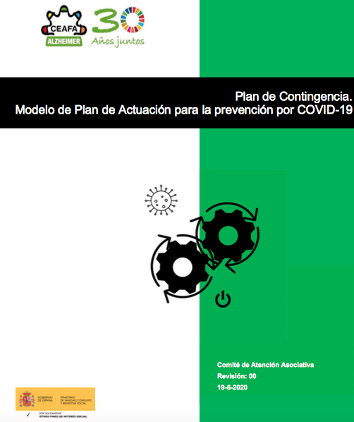 Plan de Contingencia. Modelo de Plan de Actuación para la prevención por COVID-19 (CEAFA, 2020)