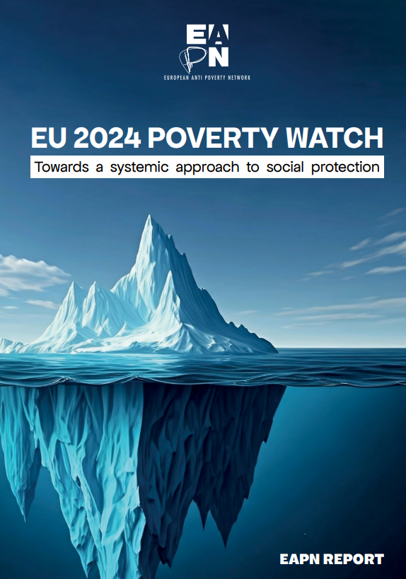 Reproducci&oacute;n total de la portada del documento 'EU 2024 Poverty Watch. Towards a systemic approach to social protection' 
