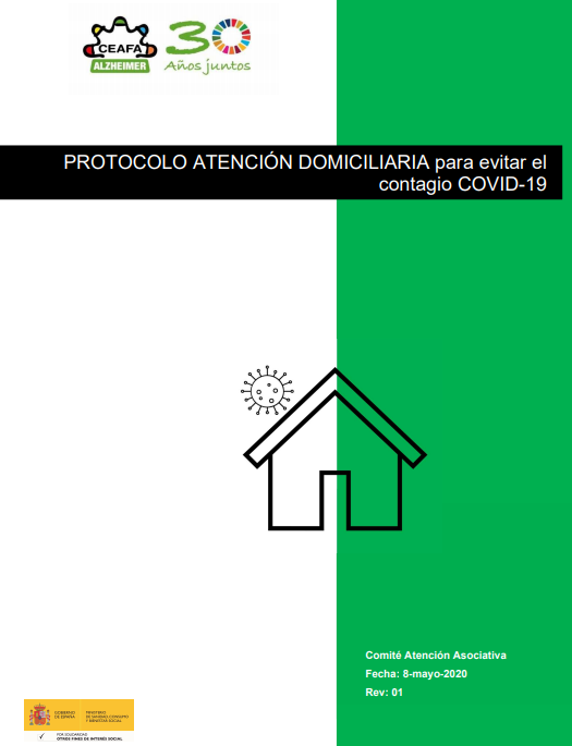 Protocolo atención domiciliaria para evitar el contagio COVID-19 (CEAFA, 2020)