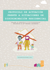 Reproducci&oacute;n parcial de la portada del documento 'Protocolo de actuaci&oacute;n frente a situaciones de discriminaci&oacute;n residencial' (Provivienda, 2023)
