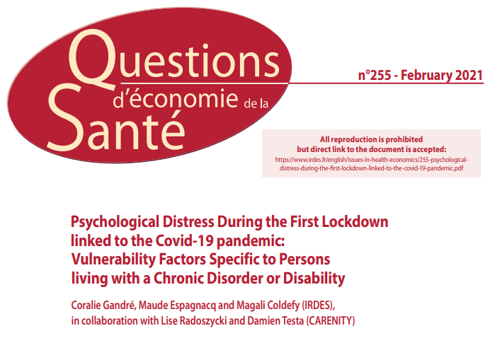 Psychological Distress During The First Lockdown Linked To The Covid 19 
