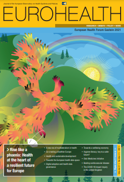 Imagen parcial de la portada del documento 'Rise like a phoenix: Health at the heart of a resilient future for Europe'  (Eurohealth)