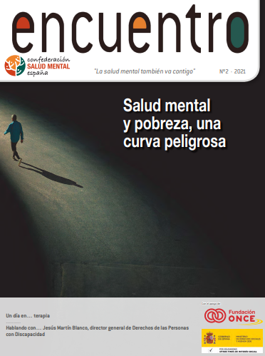 Reproducción parcial de la portada del documento 'Salud mental y pobreza, una curva peligrosa' (Revista Encuentro, nº2, 2021)