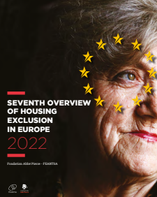 Reproducci&oacute;n parcial de la portada del documento 'Seventh overview of housing exclusion in Europe 2022' (Federation of National Organisations working with the Homeless, 2022)
