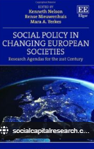 Ondorengo dokumentuaren azalaren erreprodukzio partziala: 'Social Policy in Changing European Societies. Research Agendas for the 21st Century' (Edward Elgar Publishing Ltd., 20229