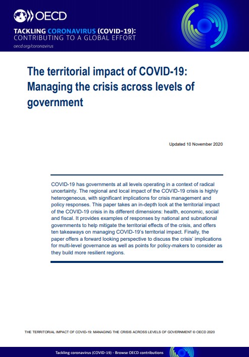 The territorial impact of COVID-19: Managing the crisis across levels of government