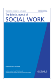 Reproducción  parcial de la portada del estudio The Impact of the COVID-19 Pandemic on Social Workers at the Frontline: A Survey of Canadian Social Workers, The British Journal of Social Work, 2021; bcab158) 