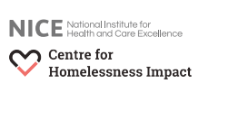 Imagen parcial de la portada del documento 'Integrated health and social care for people experiencing homelessness' (NICE, 2022)