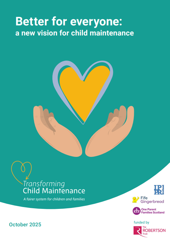 Reproducci&oacute;n total de la portada del documento 'Transforming Child Maintenance Partnership. Better for everyone: a new vision for child maintenance'