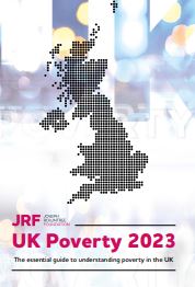 Reproducci&oacute;n parcial de la portada del documento 'UK Poverty 2023. The essential guide to understanding poverty in the UK' (Joseph Rowntree Foundation, 2023)