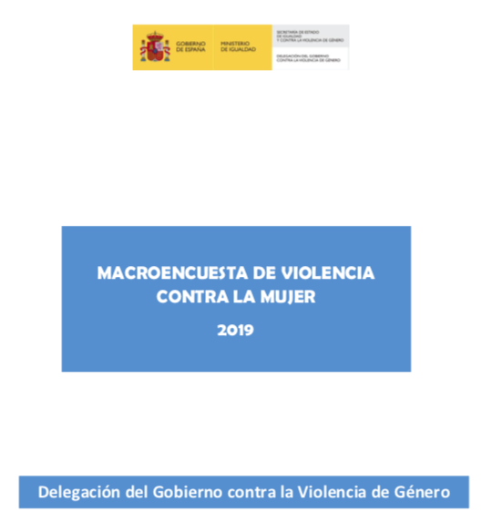 Macroencuesta de violencia contra la mujer 2019 (Ministerio de Igualdad, 2020)