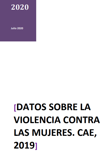 Datos sobre la incidencia de la violencia contra las mujeres en la CAE 2019 (Emakunde, 2020)
