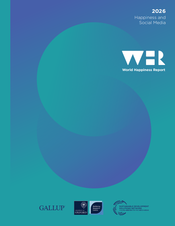 'World Happiness Report 2026' dokumentuaren azalaren erreprodukzio osoa