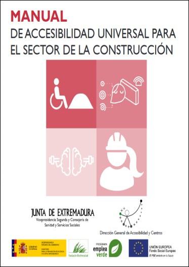 Portada del manual de accesibilidad universal, con pictogramas