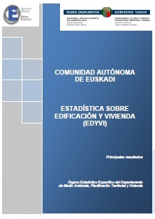 Portada del informe de resultados la Estad�stica de Edificaci�n y Vivienda (EDYVI)