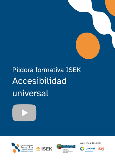 Portada pildora formativa ISEK