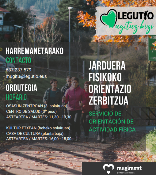 Irudia - Legutio Mugituz Bizi orientazio zerbitzua