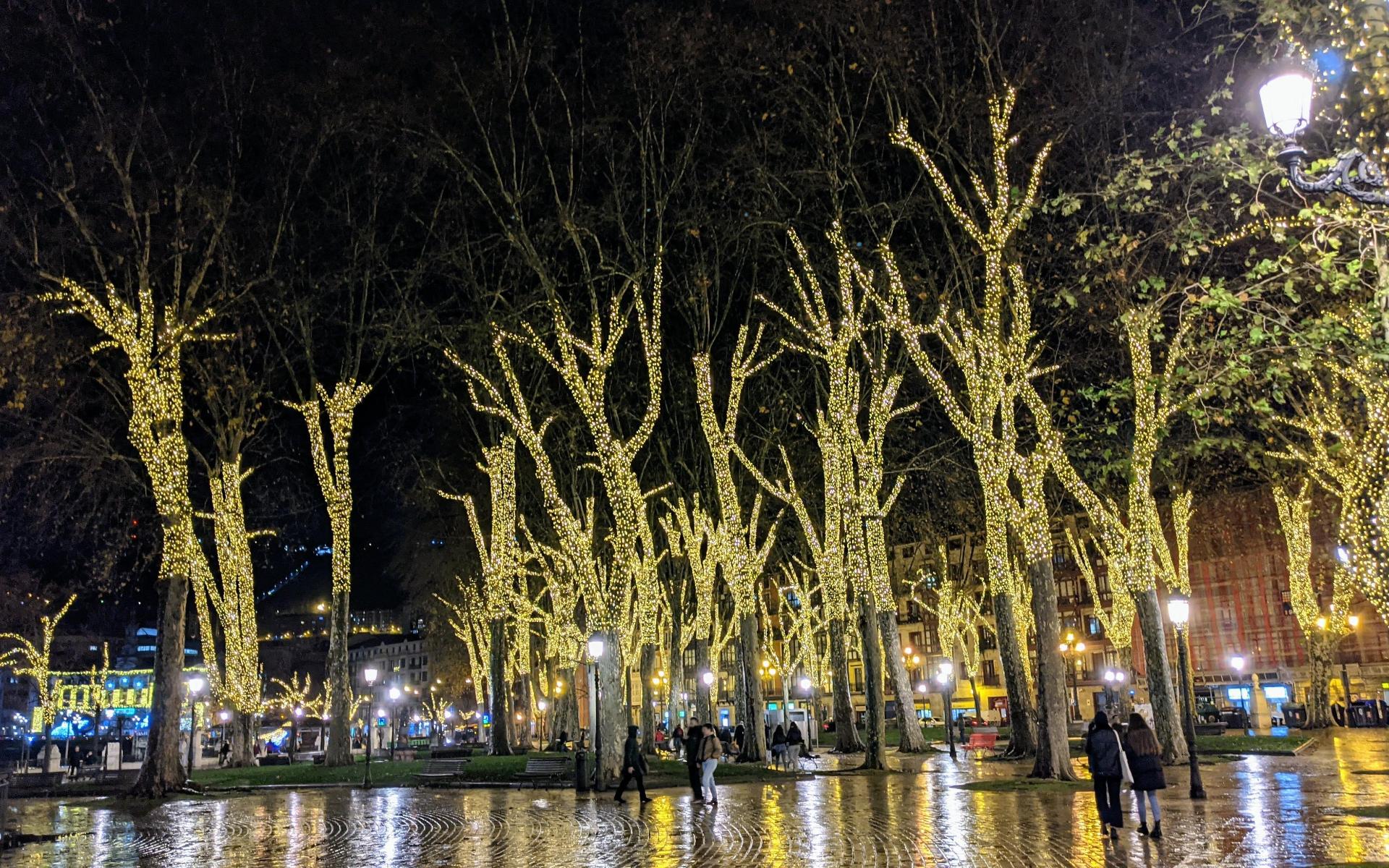 Iluminaci�n navide�a en Euskadi 