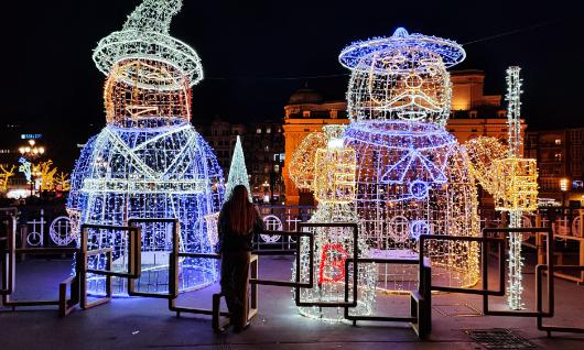 Iluminaci�n navide�a en Bilbao