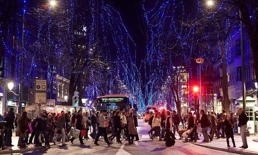 Iluminaci�n navide�a en Bilbao