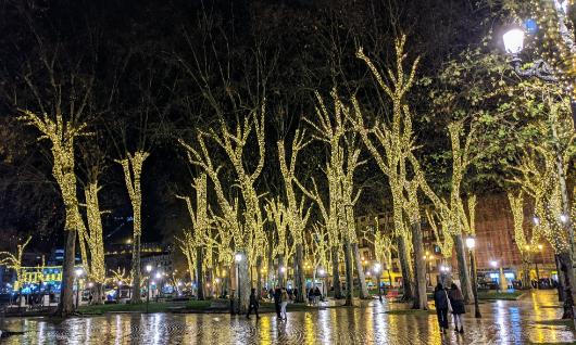 Iluminaci�n navide�a en Bilbao