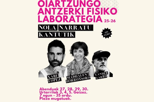 Oiartzungo antzerki laborategiak 25-26: "Nola narratu kantutik"