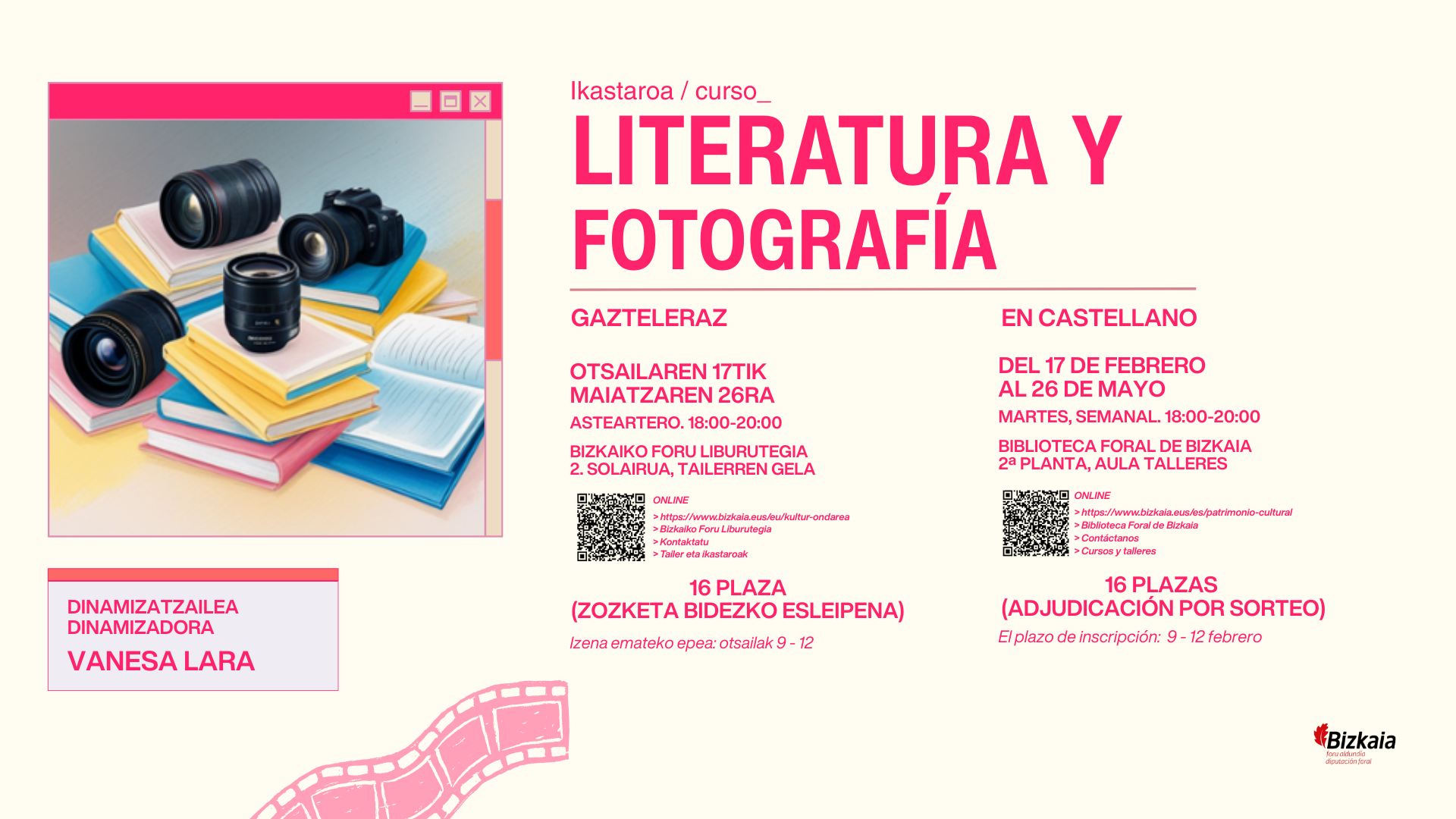 Curso: "Literatura y fotograf&iacute;a"