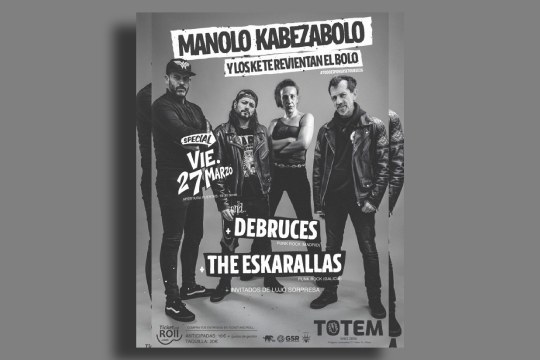 (CANCELADO) MANOLO KABEZABOLO + DEBRUCES + THE ESKARALLAS