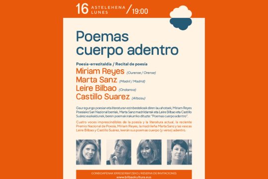 BilbaoPoesía 2026: 'Poemas cuerpo adentro' - Kulturklik