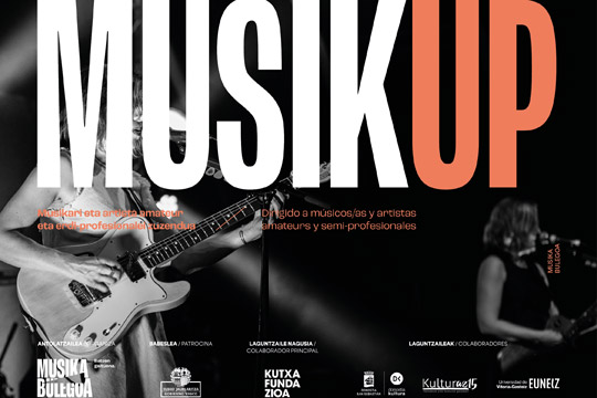 MusikUp - Musika proiektuen profesionalizazioa bultzatzeko formakuntza programa (2026ko martxoa-ekaina)