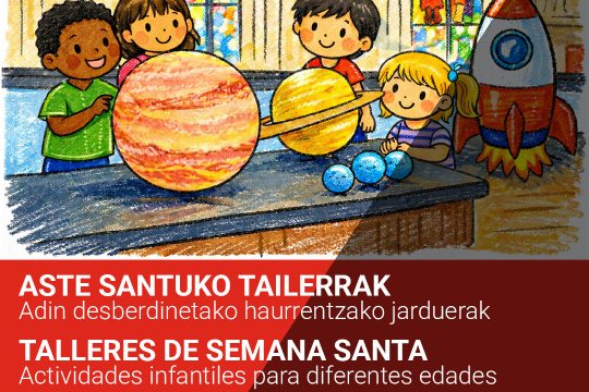 Talleres de Semana Santa 2026 en el Museo de reproducciones de Bilbao