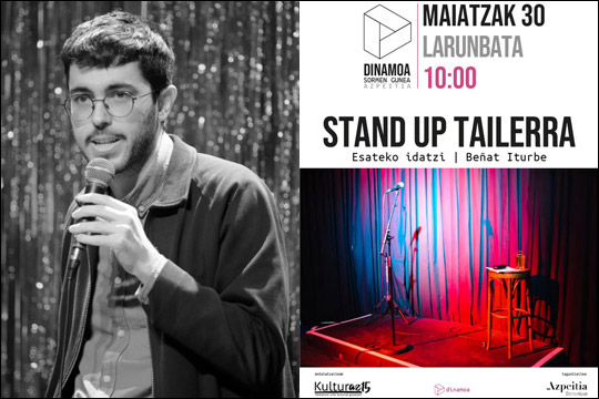 Stand up tailerra, Be&ntilde;at Iturberekin: "Esateko idatzi"