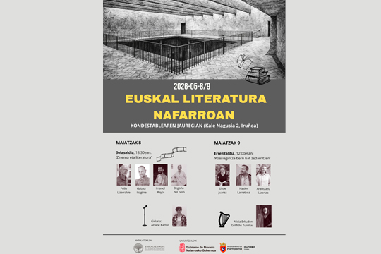 "Euskal literatura Nafarroan" jardunaldiak 2026: "Zinema eta literatura"