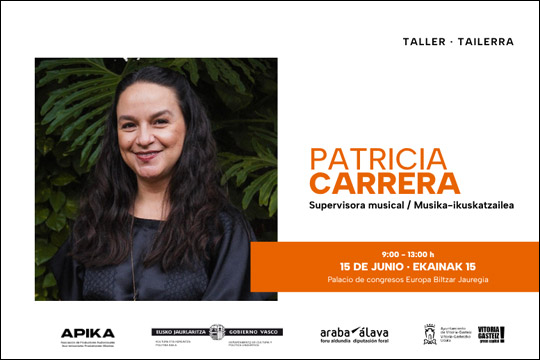 "Presupuestos y calendarios de m&uacute;sica para cine" tailerra, Patricia Carrerarekin
